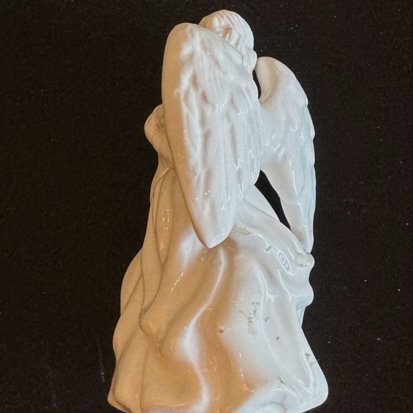 Vintage White OCI Omnibus Angels with Instruments Christmas Set of 2 Lovely! - Picture 9 of 14